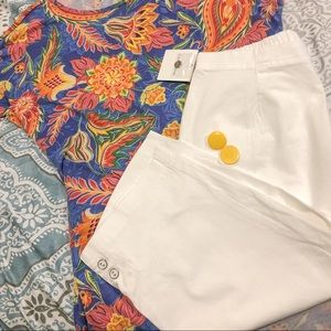 NWT Croft&Borrow white Capri